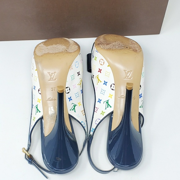 💯 Auth Louis Vuitton Multicolor High Heel Shoes - Picture 6 of 8